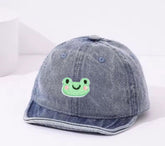 Smiley Frog Soft Edge Baby Hats Hippo Boutique
