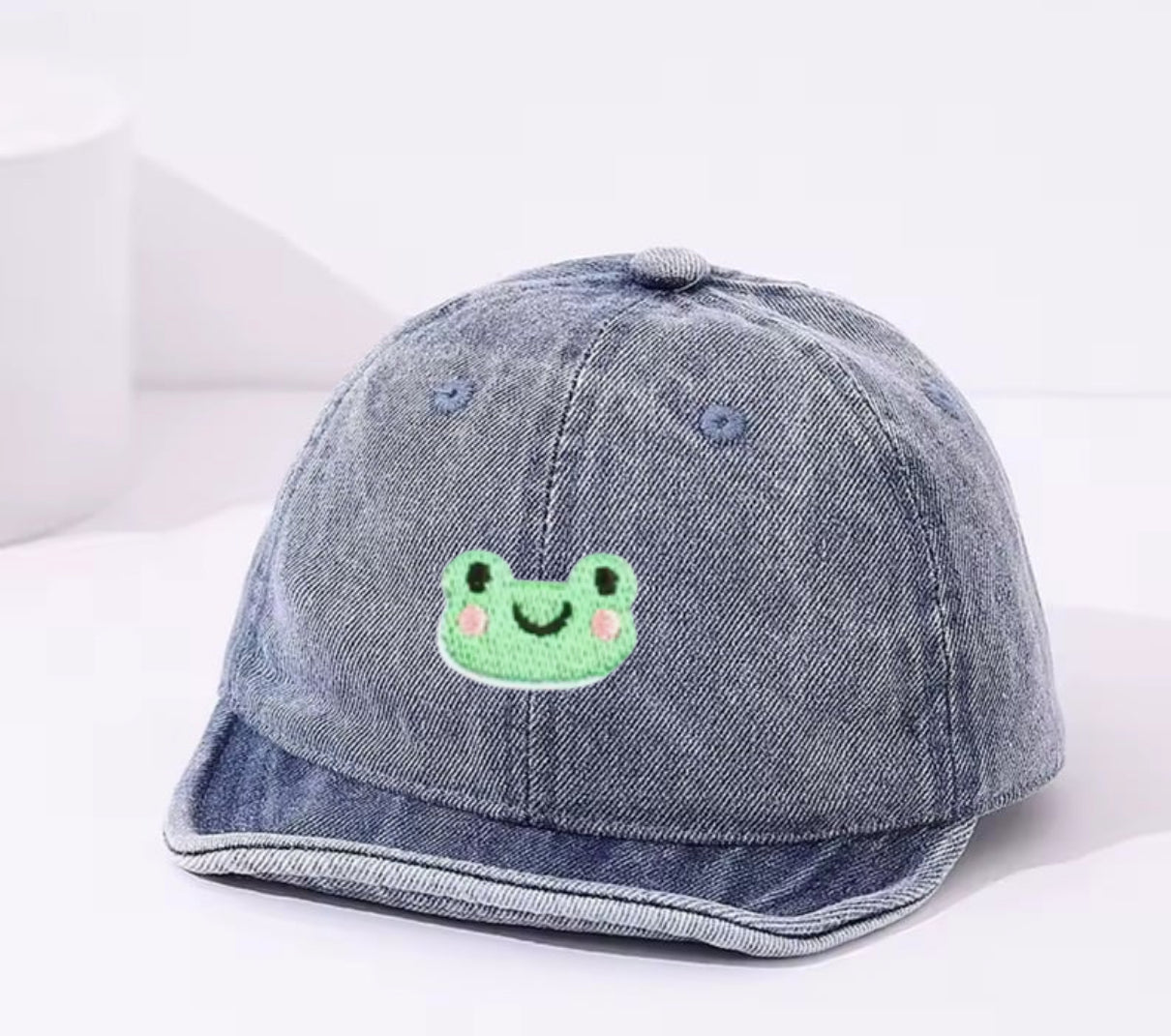 Smiley Frog Soft Edge Baby Hats Hippo Boutique