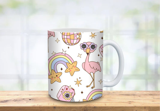 Retro Flamingo coffee mug Hippo Boutique