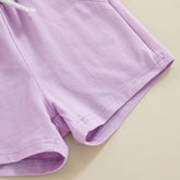 Checkered Baby Hood T-Shirt & Shorts outfit Hippo Boutique