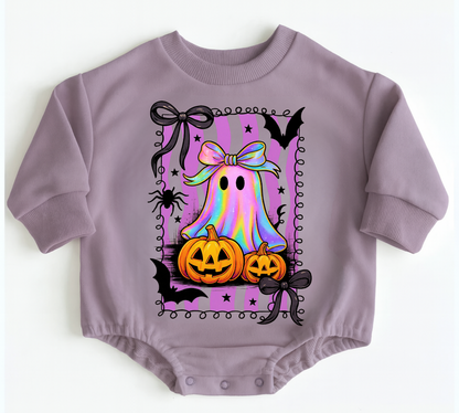 Cute Ghost Halloween Baby Oversized Romper French Terry (Copy) Hippo Boutique
