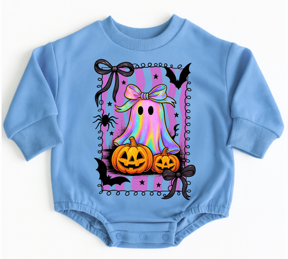 Cute Ghost Halloween Baby Oversized Romper French Terry (Copy) Hippo Boutique