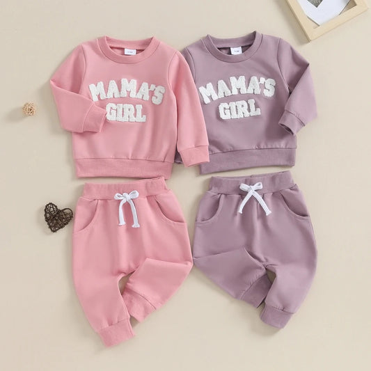 Mama’s Girl Baby Girl Outfit Hippo Boutique