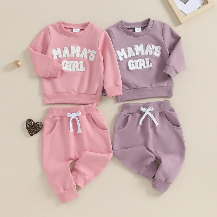 Mama’s Girl Baby Girl Outfit Hippo Boutique