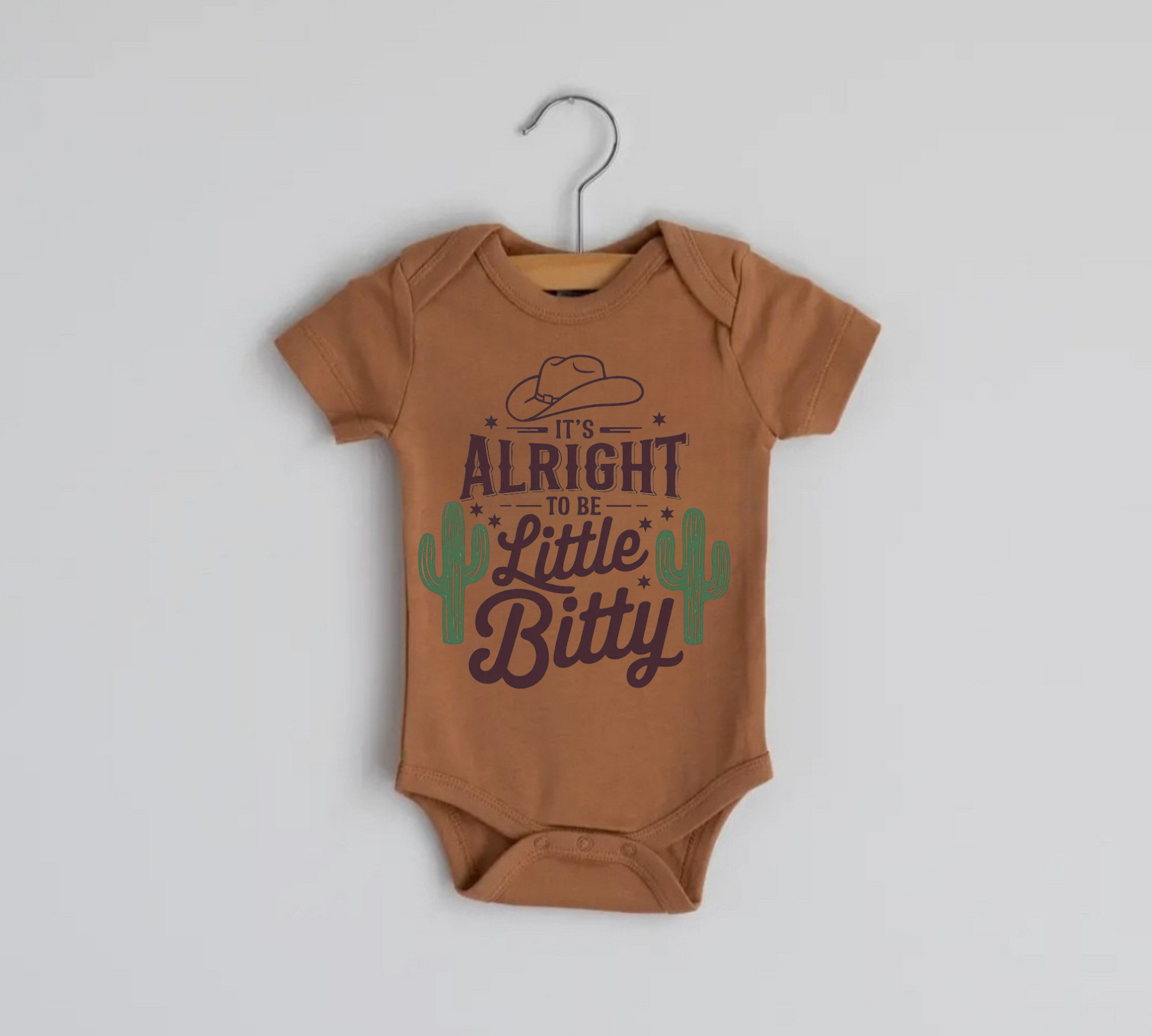 Itty Bitty Cowboy Newborn Baby Bodysuit Onesie Hippo Boutique