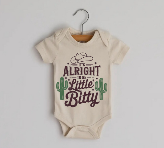 Itty Bitty Cowboy Newborn Baby Bodysuit Onesie Hippo Boutique