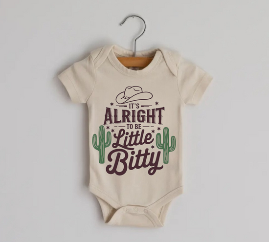 Itty Bitty Cowboy Newborn Baby Bodysuit Onesie Hippo Boutique