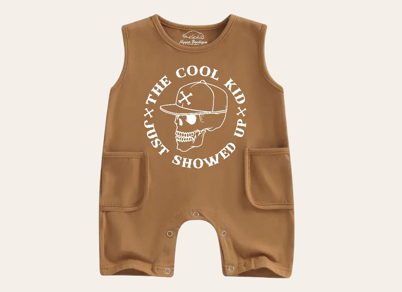 Cool Kid Baby & toddler sleeveless romper bodysuit Hippo Boutique
