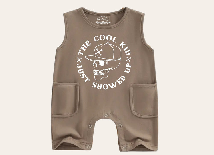 Cool Kid Baby & toddler sleeveless romper bodysuit Hippo Boutique