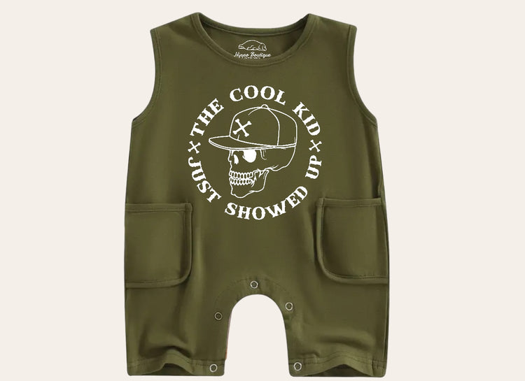Cool Kid Baby & toddler sleeveless romper bodysuit Hippo Boutique