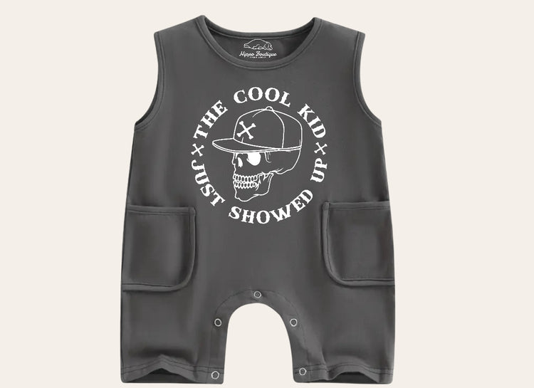 Cool Kid Baby & toddler sleeveless romper bodysuit Hippo Boutique