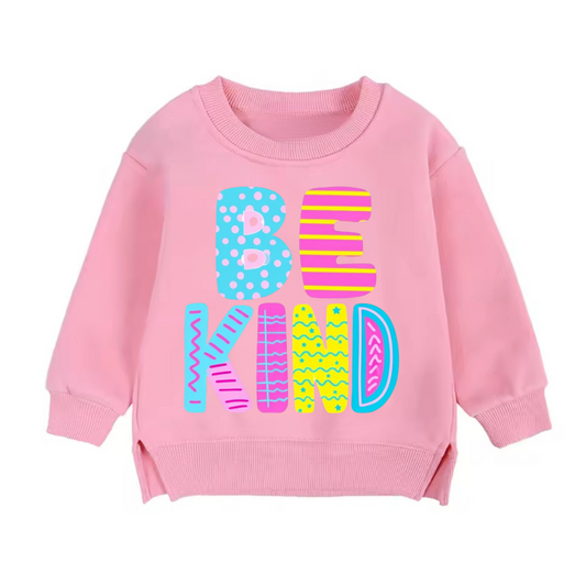 Be Kind Toddler & Baby Sweatshirt Hippo Boutique