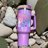 Mama Mommy Bruh 40oz Insulated Tumbler with Handle and straw (Copy) Hippo boutique
