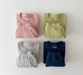 Big Sis Baby & toddler waffle cotton outfit Hippo Boutique