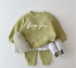 Big Sis Baby & toddler waffle cotton outfit Hippo Boutique