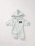 Sis Hooded Romper Zip Up Bodysuit Hippo Boutique