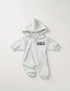 Bro Hooded Romper Zip Up Bodysuit Hippo Boutique