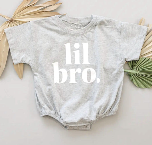 Lil Bro Baby & toddler t-shirt bubble Romper Hippo Boutique