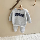 New York Baby & Kids Sweatshirt & Pants Outfit Hippo Boutique