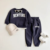 New York Baby & Kids Sweatshirt & Pants Outfit Hippo Boutique