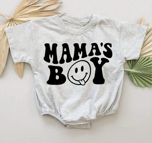 Mamas boy Baby & toddler t-shirt bubble Romper Hippo Boutique