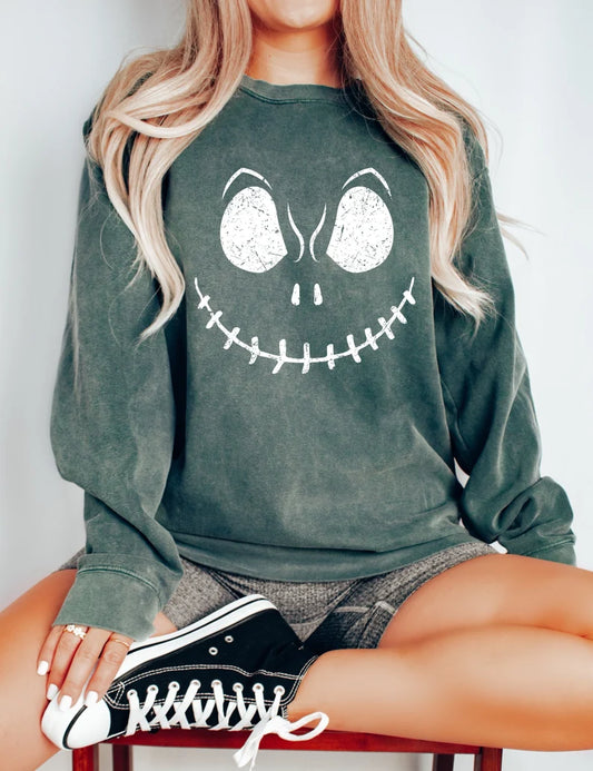 Jack Halloween Crewneck Sweatshirt Hippo Boutique