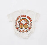 Vintage Soul boho Baby t-shirt Bubble Romper Hippo Boutique