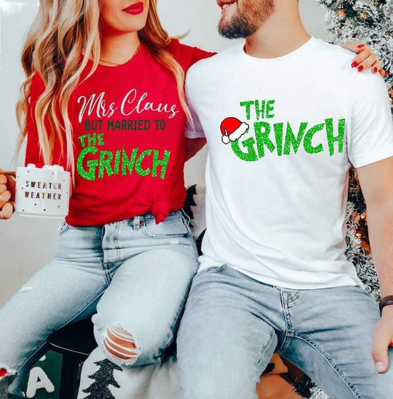 Matching Grinch Christmas Tshirts & Sweatshirts Hippo Boutique