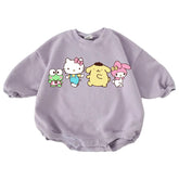 Kitty baby Oversized Sweatshirt Romper Hippo Boutique