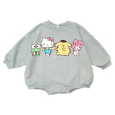 Kitty baby Oversized Sweatshirt Romper Hippo Boutique