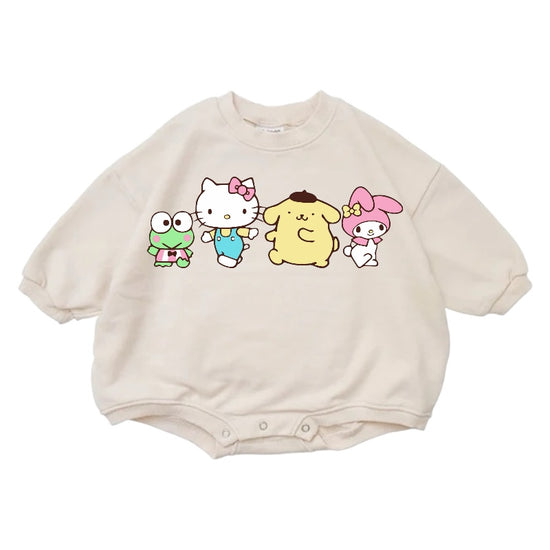 Kitty baby Oversized Sweatshirt Romper Hippo Boutique
