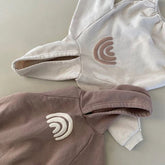 Rainbow Hoodie Romper Hippo Boutique