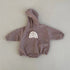 Rainbow Hoodie Romper Hippo Boutique