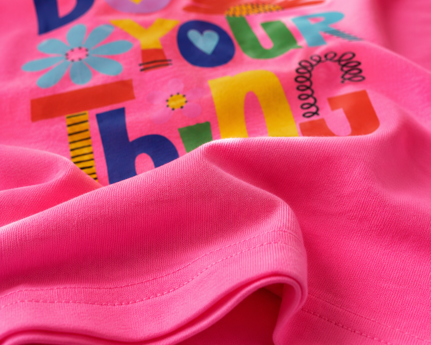 Cropped Top & T-Shirts - Hot Pink Do Your Thing Hippo Boutique
