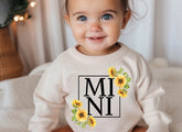 Sunflower Mama & Mini matching Baby Sweatshirt Romper bodysuit & Crewneck Hippo Boutique