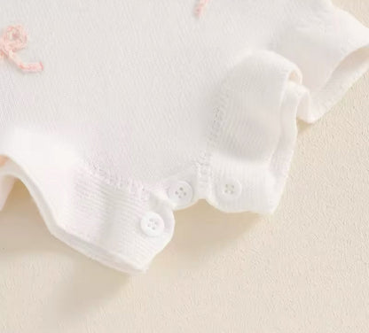 Bow Knit Sleeveless Romper Hippo Boutique