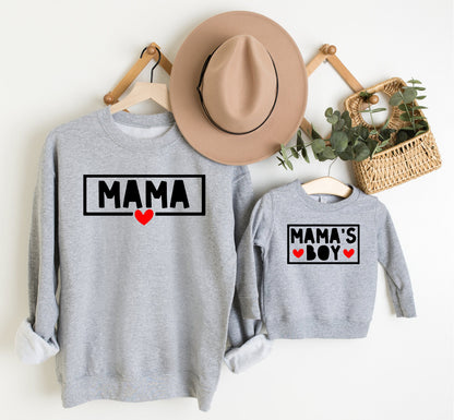 Mama & Mama’s Boy Matching Sweatshirts Hippo Boutique