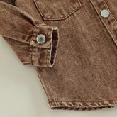Khaki Jean Jacket Hippo Boutique