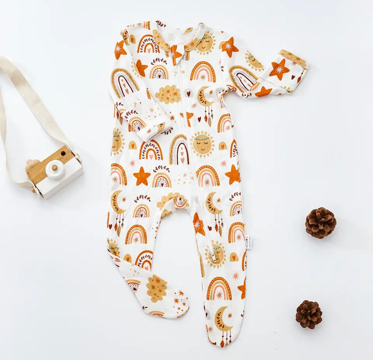 Long Sleeve Sunshine Bamboo Bodysuit Hippo Boutique