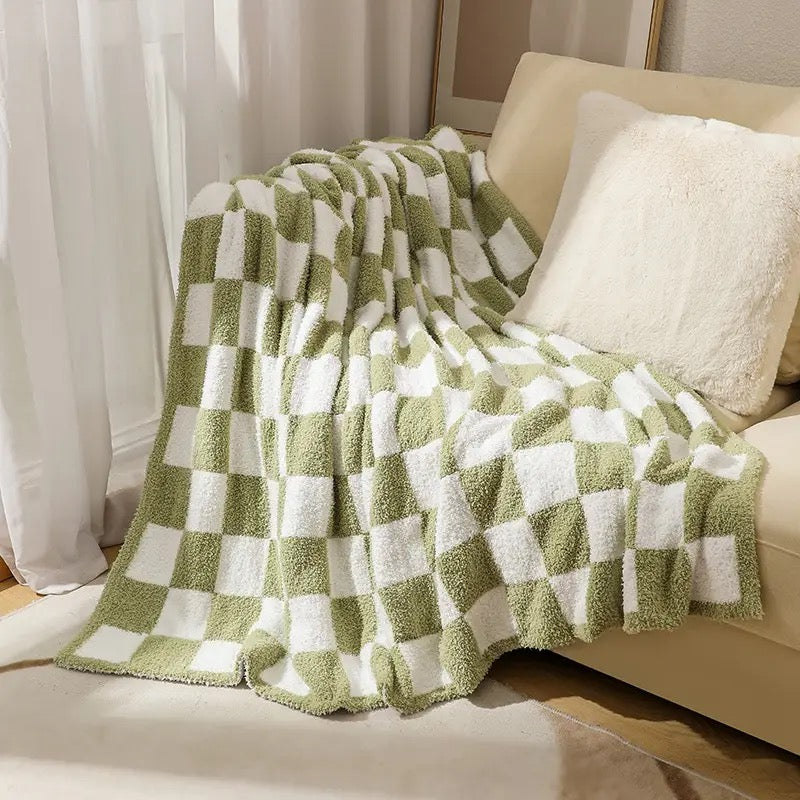 Checkered Blanket Hippo Boutique
