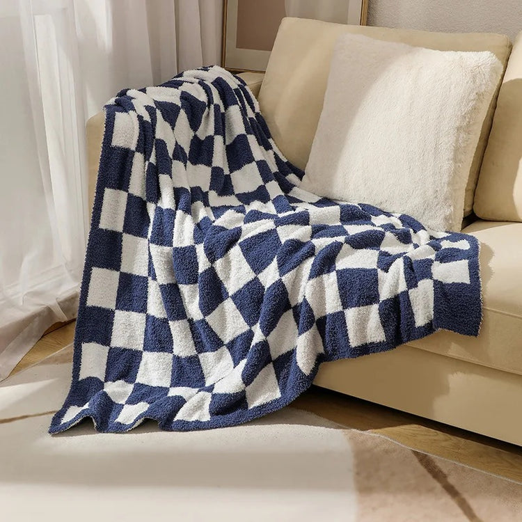 Checkered Blanket Hippo Boutique