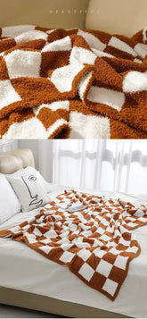 Checkered Blanket Hippo Boutique