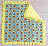 Sunflower Leopard Minky Baby Blanket Hippo Boutique