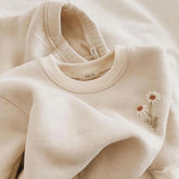 Baby & Kids Cotton knit Embroidered Flower Sweaters Hippo Boutique
