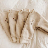 Baby & Kids Cotton knit Embroidered Flower Sweaters Hippo Boutique