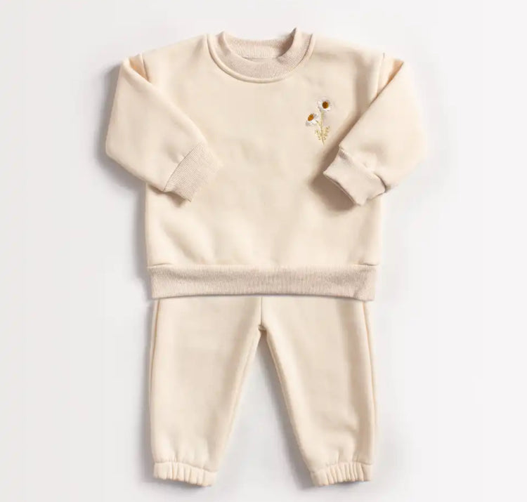 Baby & Kids Cotton knit Embroidered Flower Sweaters Hippo Boutique
