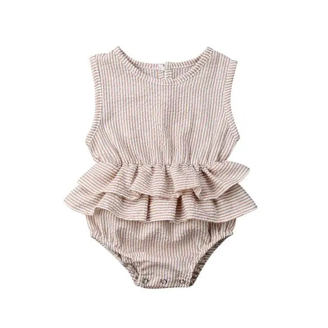 Ruffled Sleeveless Bubble Romper Hippo Boutique
