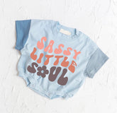 Sassy Little Soul Color Block Bubble Romper Hippo Boutique