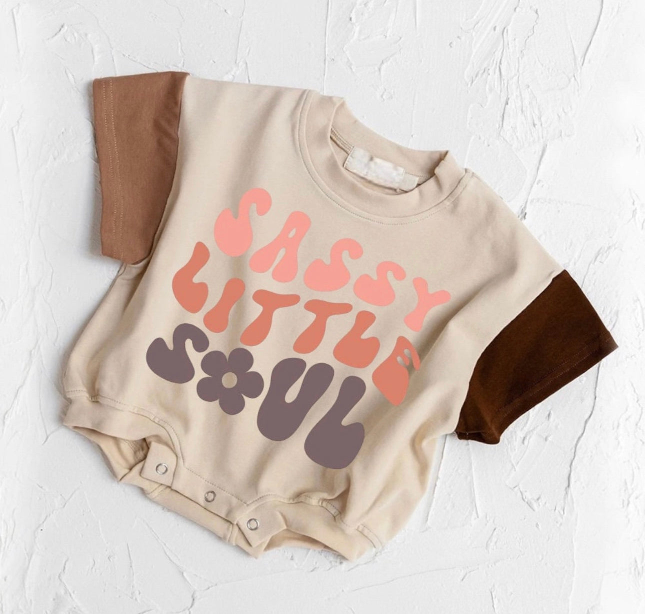 Sassy Little Soul Color Block Bubble Romper Hippo Boutique