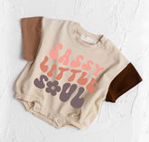 Sassy Little Soul Color Block Bubble Romper Hippo Boutique